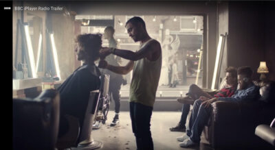 BBC iPlayer add shot at ESHK Hair Shoreditch, hairdresser in London