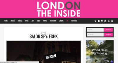 LondonTheInside review of ESHK Hair Clerkenwell