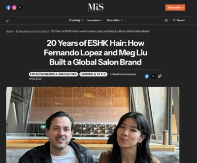 made in shoreditch interview eshk hair 20 years