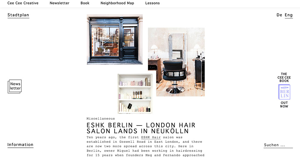 Cee Cee Eshk Hairdressers In London And Berlin