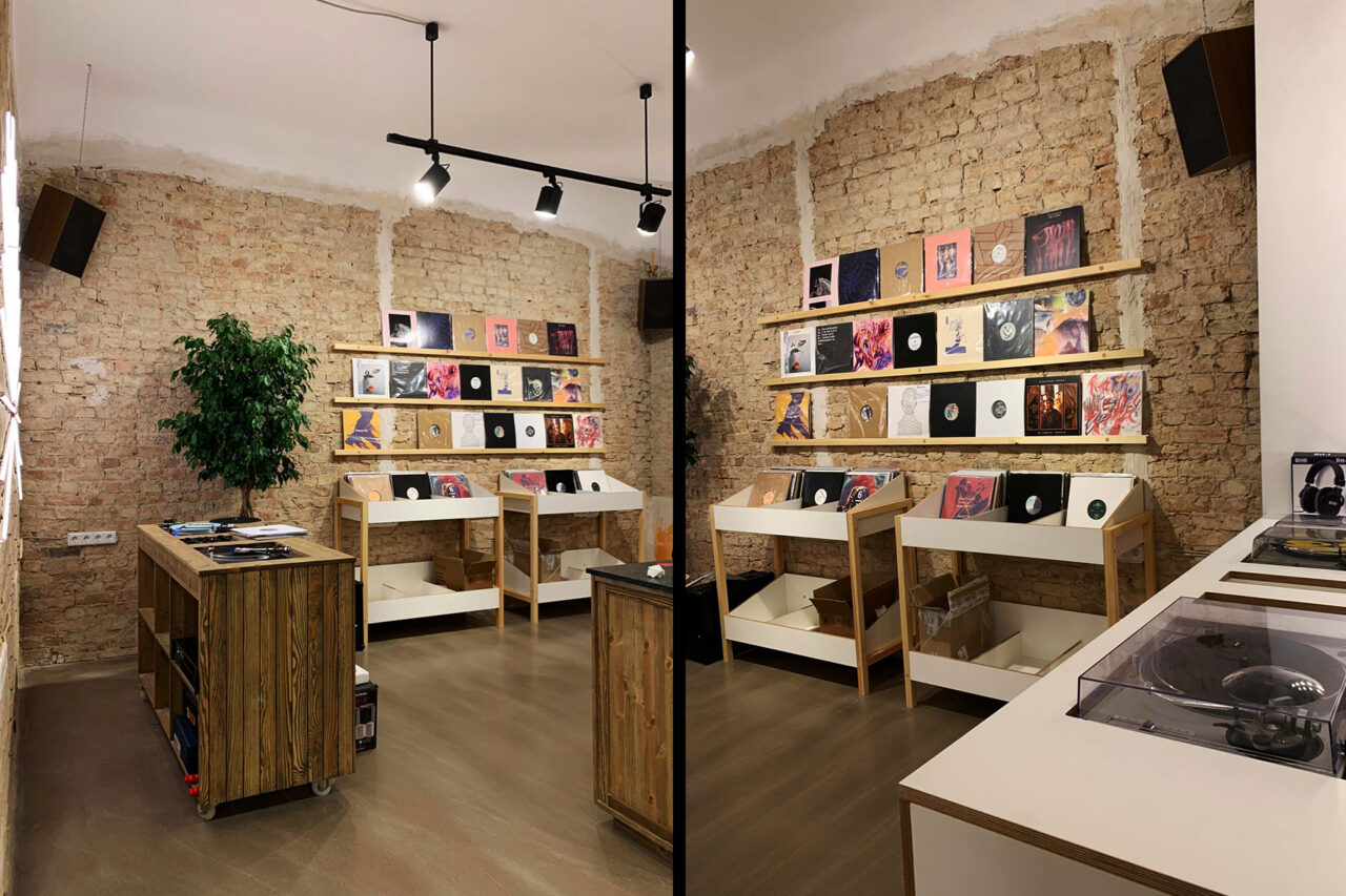 dj booth and record store plattenladen moabit berlin