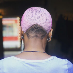 pink to natural hair colour in london farringdon