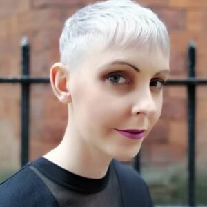 short white blonde womens haircut in clerkenwell london