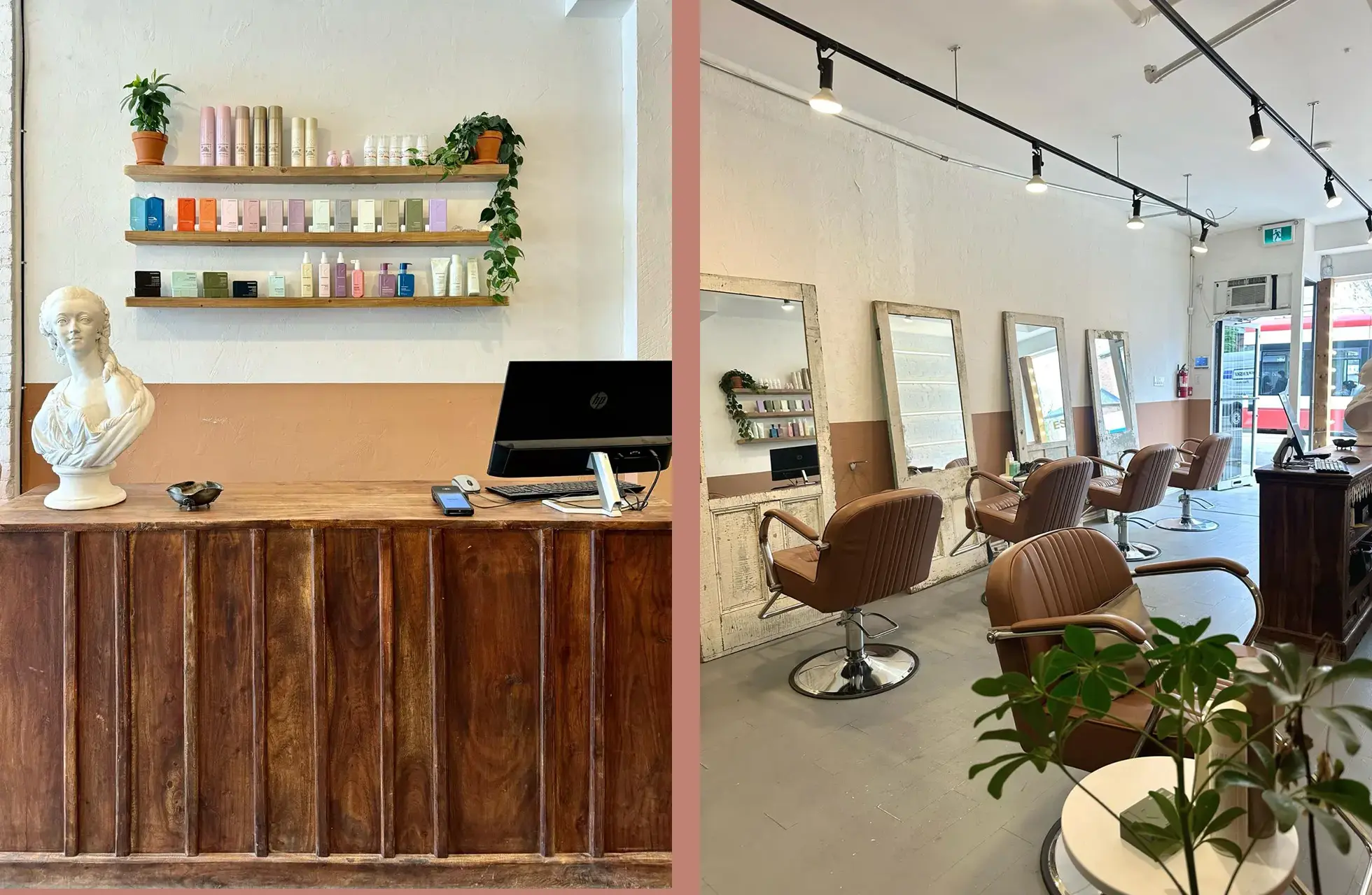 hair salon toronto in little portugal reception and hair products