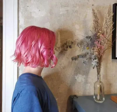 autumn pink hair colour eshk hairdresser neukolln berlin by Julia