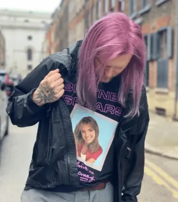 pink ombre haircolor grunge style in london barbican