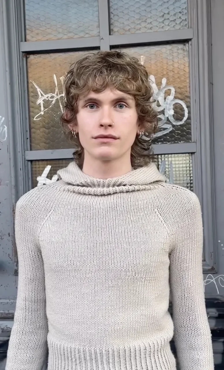 shaggy Berlin mullet on blonde curly hair by Tanya at ESHK Neukolln Berlin